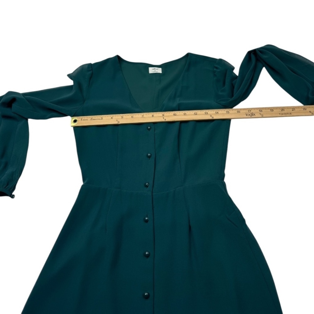 Wilfred by Aritzia V-Neck Button Front Mini Dress - Picture 12 of 12